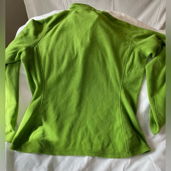 The North Face 1/4 zip pullover  green  size large (runs small) EUC - Picture 5 of 7